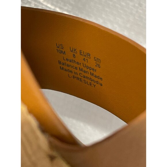 Franco Sarto Brown Cork Wedge Sandals with Ankle Strap, Size 10M - New - Picture 9 of 10